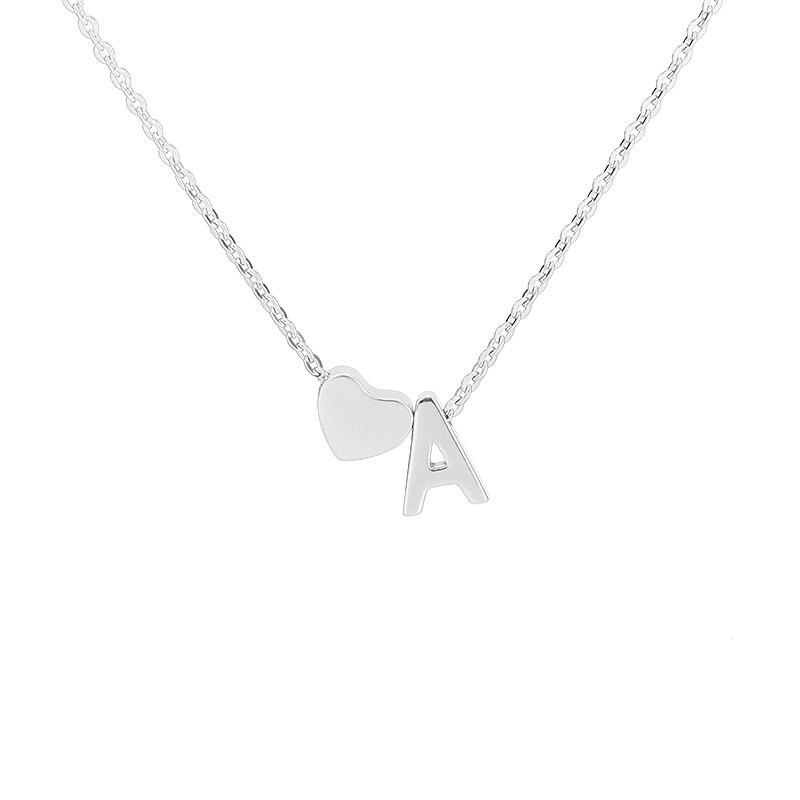 Initialen Ketting & Hartje - Mudy Jewelry