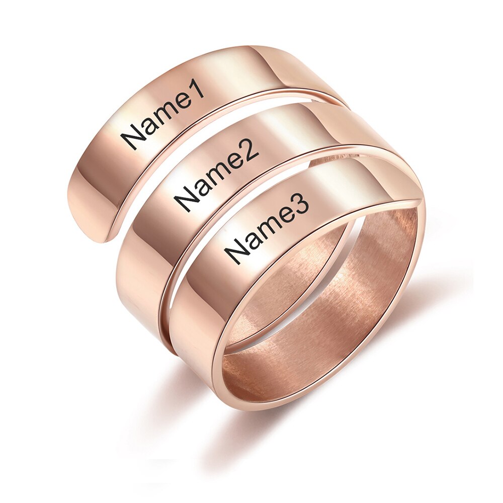 3 Namen Ring Verstelbaar - Mudy Jewelry