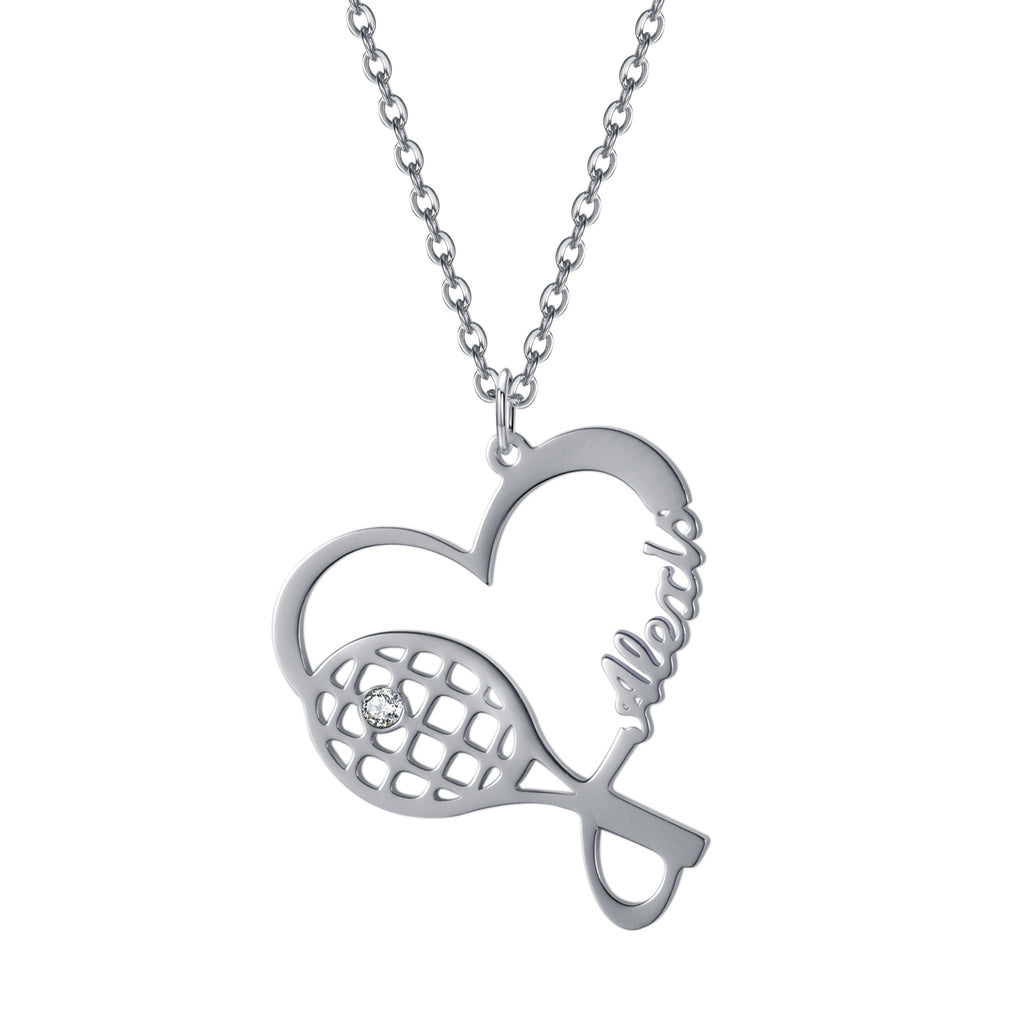 Eigen Naam Tennisracket - Mudy Jewelry