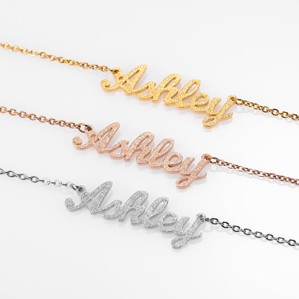 Glitters Eigen Naam Ketting - Mudy Jewelry